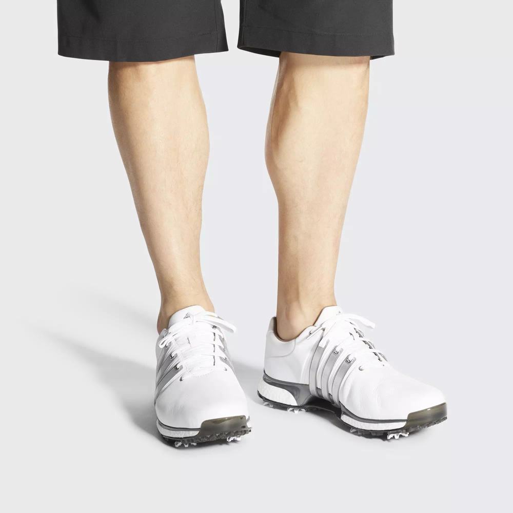 Adidas Tour360 XT Wide Tenis De Golf Blancos Para Hombre (MX-21630)